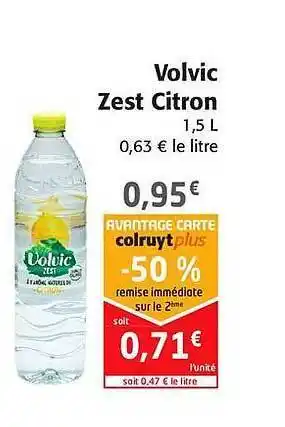 Colruyt Volvic Zest Citron offre