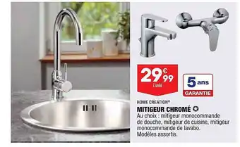 ALDI Mitigeur Chromé Home Création offre