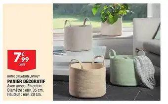 ALDI Panier Décoratif Home Création Living offre