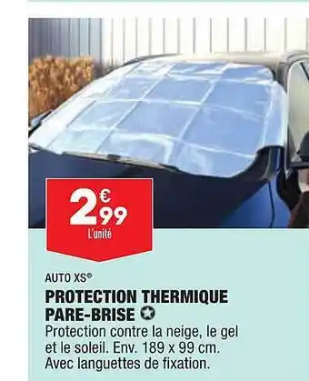 ALDI Protection Thermique Pare-brise Auto Xs offre