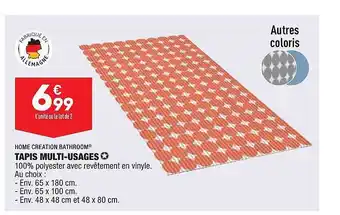 ALDI Tapis Multi-usages Home Création Bathroom offre