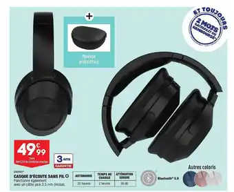 ALDI Casque D'écoute Sans Fil Envivo offre