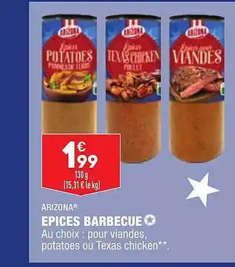 ALDI épices Barbecue Arizona offre