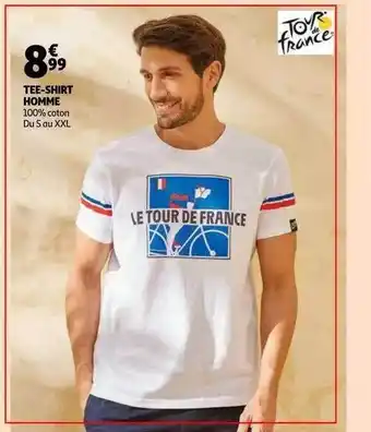 Auchan Tee-shirt Homme Le Tour De France offre
