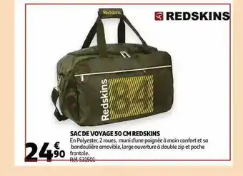 Auchan Sac De Voyage 50 Cm Redskins offre