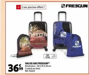 Auchan Valise Abs Freegun offre