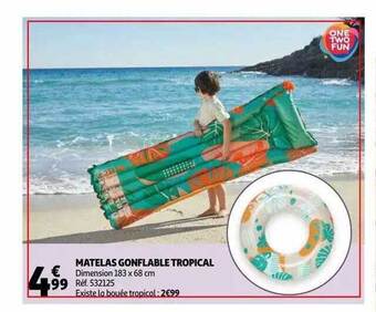 Auchan Matelas Gonflable Tropical offre