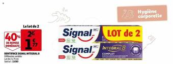 Auchan Dentifrice Signal Intégral 8 offre