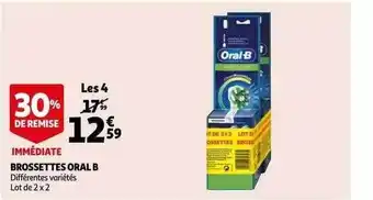 Auchan Brossettes Oral B offre