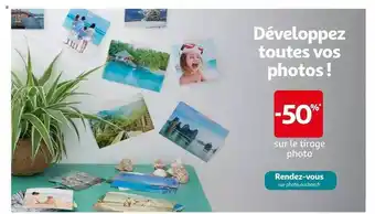 Auchan Tirage Photo offre
