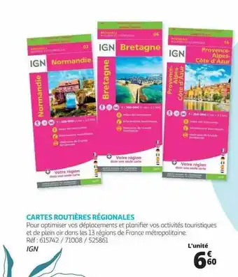 Auchan Cartes Routières Régionales Ign offre