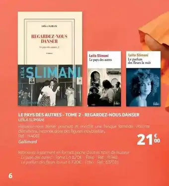 Auchan Le Pays Des Autres - Tome 2 - Regardez-nous Danser - Leïla Slimani offre