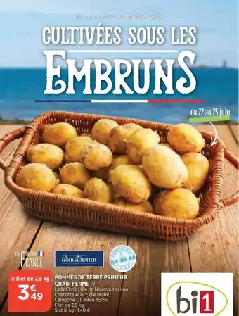 Bi1 Pommes De Terre Primeur Chair Ferme La Noirmoutier offre