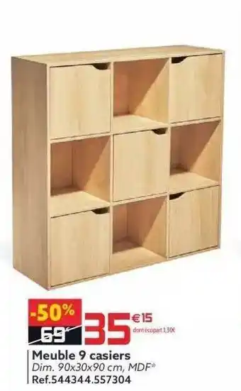 Gifi Meuble 9 Casiers offre