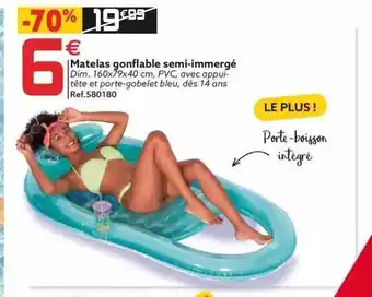 Gifi Matelas Gonflable Semi-immergé offre