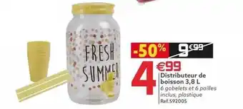 Gifi Distributeur De Boisson 3,8 L offre