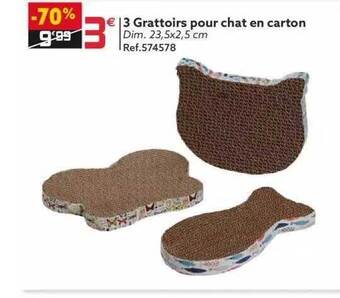 3 Grattoirs Pour Chat En Carton
