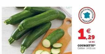 Hyper U Courgette offre