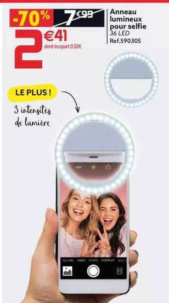 GiFi Anneau Lumineux Pour Selfie offre