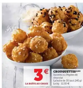 Hyper U Chouquettes offre