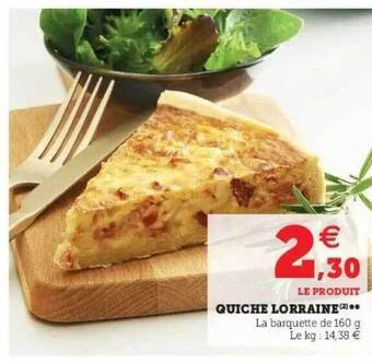 Hyper U Quiche Lorraine offre