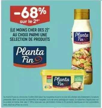 Hyper U Produits Planta Fin offre