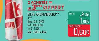 Match Bière Kronenbourg offre