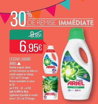 Match Lessive Liquide Ariel offre