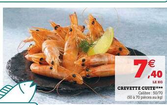 Super U Crevette Cuite offre