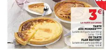 U Express Tarte Aux Pommes Ou Tarte Flan Nature offre