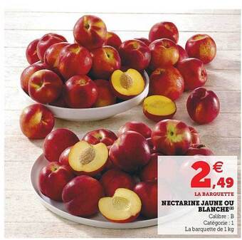U Express Nectarine Jaune Ou Blanche offre