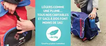 Auchan Cartables Et Sacs à Dos offre