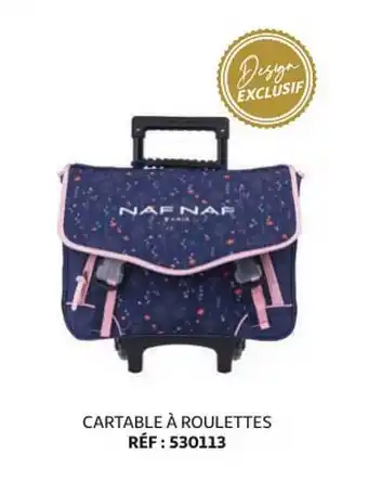 Auchan Cartable à Roulettes Naf Naf offre