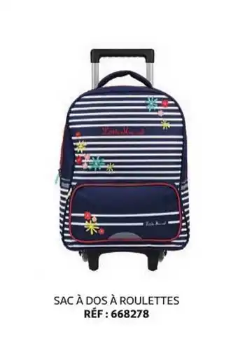 Auchan Sac à Dos à Roulettes offre