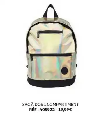 Auchan Sac à Dos 1 Compartiment offre