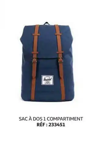 Auchan Sac à Dos 1 Compartiment offre