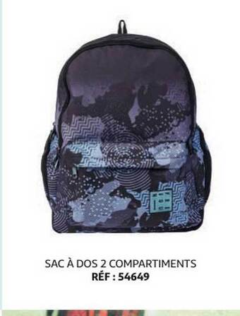 Auchan Sac à Dos 2 Compartiments offre