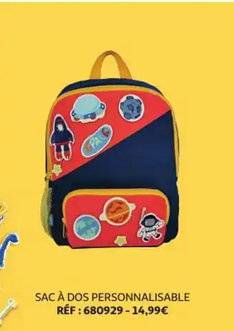 Auchan Sac à Dos Personnalisable offre