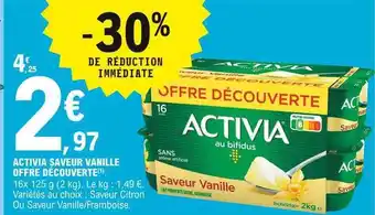 E.Leclerc Activia Saveur Vanille Offre Découverte offre