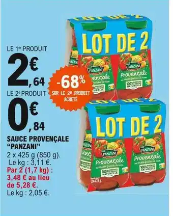 E.Leclerc Sauce Provençale offre