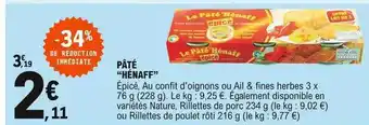 E.Leclerc Pâté offre
