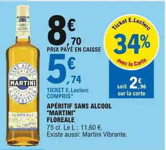 E.Leclerc Apéritif Sans Alcool offre