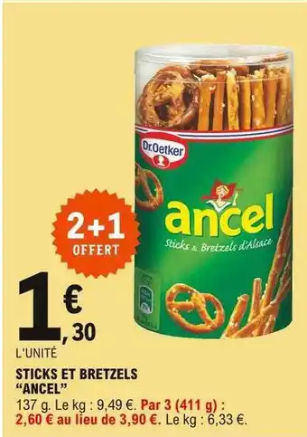 E.Leclerc Sticks Et Bretzels offre