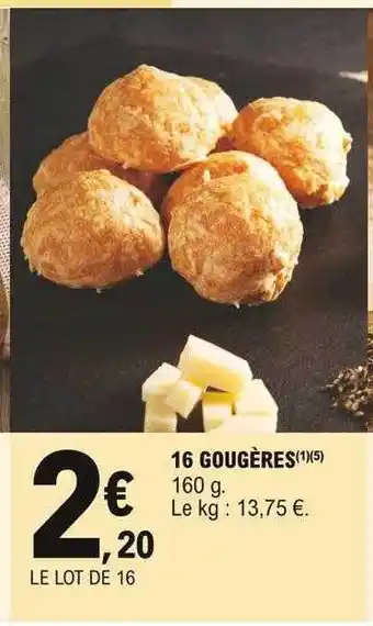 16 Gougères