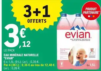 E.Leclerc Eau Minérale Naturelle offre