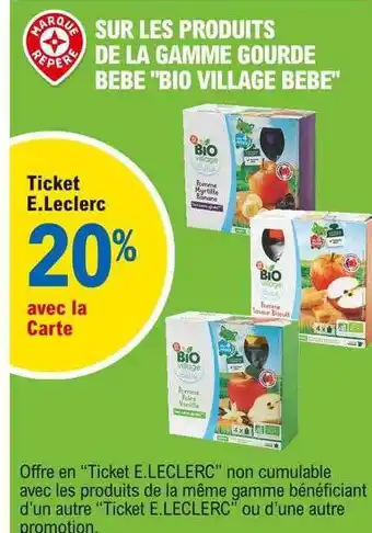 E.Leclerc La Gamme Gourde Bébé offre
