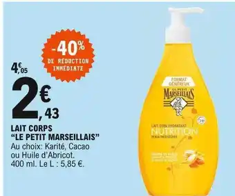 E.Leclerc Lait Corps offre