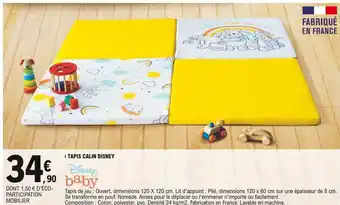 E.Leclerc Tapis Calin Disney Baby offre