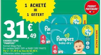 E.Leclerc Changes Bébé offre