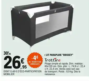 E.Leclerc Lit Parapluie offre